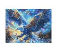 Aigle Royal Aurore boréale Ciel étoilé 500 Pièces Puzzle Adolescent en Carton Rigide poupée Animal de Compagnie Difficulté Moyenne Activité Éducative Voyage Déplacement Cadeau Anniversaire Petit Prix