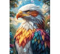 Aigle Royal aux Plumes colorées 500 Pieces Casse-tête Expert Confirmé en Carton sans Déformation Mythes Conte de fées Très Difficile Niveau Expert Jeu De Société Collection Cadeau Premium 500 PCS