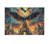 Aigle Royal lumière sacrée 300 Pieces Casse tête Personne Âgée en Carton Rigide sans Déformation Animal Animal de Compagnie Poupée Facile Débutant Thérapie Occupationnelle Anti Stress Petit Pr