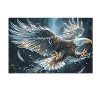 Aigle Royal mer de Nuages orageux 1000 Pieces Casse-tête Adolescent en Carton Rigide Difficulté Moyenne Activité ÉduChative Cadeau Fête des Mères Haute Qualité Premium 1000 PCS/75x50cm
