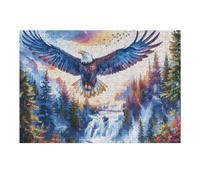 Aigle Royal Volant Ciel Bleu 300 Pièces Puzzle pour Ado en Carton Anti-Déchirure Facile Débutant Jeu De Société Soirée Entre Amis Cadeau Anniversaire Petit Prix 300 PCS/40x28cm