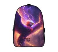 aigle sac à dos d'école grande capacité cool étudiant cartable 2 compartiment pour adolescent et adulte tempête 3d imprimé sacs d'école-16,garçon filles pour les voyages les affaires