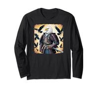 Aigle samouraï Japonais Amérique Funny Eagles Kids Eagles Manche Longue