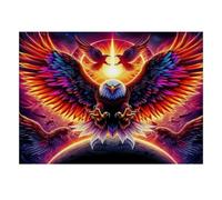 Aigle Soleil Ailes Puzzle, 1000 Pièces Jeu D'intérieur Adulte | 38x26cm Carton, Passe-temps Intellectuel, Construction Solide, Amateurs De Puzzles, Interaction Familiale