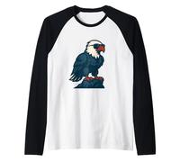 Aigle Solitaire de la liberté et de la Vision Manche Raglan