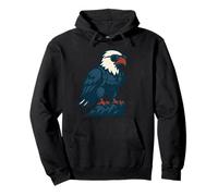 Aigle Solitaire de la liberté et de la Vision Sweat à Capuche