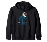 Aigle Solitaire de la liberté et de la Vision Sweat à Capuche