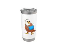 Aigle souriant avec ailes en plâtre Gobelet isotherme en acier inoxydable double paroi