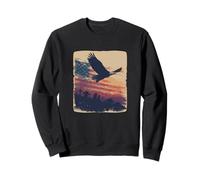 Aigle tragique aux Couleurs américaines pour Les Amateurs de Graphiques symboliques Sweatshirt