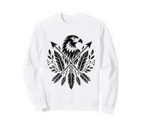 Aigle Tribal Boho Plumes Flèches Motifs Sud-Ouest Sweatshirt