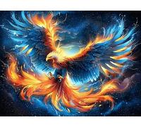 Aigle Volant coloré Ciel étoilé 300 Pieces Casse-tête Amateur d'art en Carton Haute Qualité Faune Sauvage Très Difficile Niveau Expert Décoration Murale Cadeau Noël Qualité Premium 300 PCS