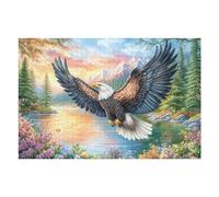 Aigle Volant dans Le Ciel 1000 Pieces Casse-tête pour Ado en Carton Haute Densité Facile Débutant Activité Familiale Jeu De Société Cadeau Créatif Saint Valentin 1000 PCS