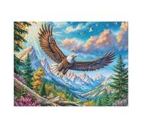 Aigle Volant dans Les Nuages 500 Pieces Casse-tête Adulte en Carton Haute Qualité Difficulté Moyenne Motif Complexe Activité Familiale Idée Cadeau Saint Valentin 500 PCS