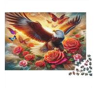Aigle1000 Pièces Puzzles pour Adultes Jeux Éduchatifs fleurDécorations Intérieures Difficiles Idée De Cadeau Géniale70x50cm/1000pcs