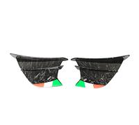 Aigler de carénage de Moto Kuuleyn, Spoiler latéral en Fibre de Carbone, 2pcs Motorcycle Side Spoiler Fairings Winglets for pour Ninja 400 250 Z900 Z1000 (Bright Marble Style)