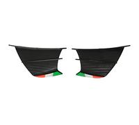 Aigler de carénage de Moto Kuuleyn, Spoiler latéral en Fibre de Carbone, 2pcs Motorcycle Side Spoiler Fairings Winglets for pour Ninja 400 250 Z900 Z1000 (Matte Carbon Fiber Pattern)