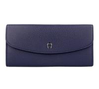 AIGNER Basics Porte-monnaie en cuir 19,5cm bleu