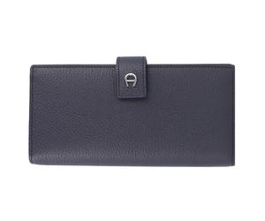AIGNER Basics Porte-monnaie en cuir 19 cm bleu