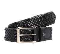 AIGNER Ceinture tressée business en cuir 115 cm noir