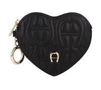 AIGNER Étiquette de sac Diadora en cuir 12 cm noir