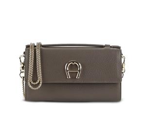 AIGNER Fashion Portefeuille d'embrayage Cuir 19 cm gris