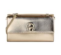 AIGNER Fashion Portefeuille d'embrayage Cuir véritable 18.5 cm couleur or