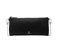 Aigner Petite pochette zippée Ivy noir avec des détails argentés