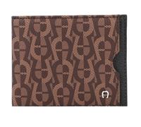 AIGNER Porte-monnaie Icon Cover cuir RFID 11 cm brun