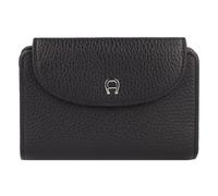 AIGNER Porte-monnaie Protection RFID Cuir véritable 14 cm noir