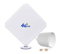 aigolink Antenne 4G LTE, Antenne SMA 35 dBi Dual Mimo Omnidirectionnelle Réseau WLAN Antenne Compatible avec Routeur WLAN, 3G/4G Mobile Hotspots, Routeur MiFi LTE, Huawei B525, Câble ZTE de 2 m