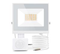 Aigostar 20W Projecteur LED Détecteur de Mouvement,1800LM Ultra Mince Spot LED Extérieur Avec Détecteur,Lumière de Sécurité Etanche IP65 pour Jardin,Patio,Cour,Allée,Blanche Naturelle 4000K