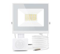 Aigostar 20W Projecteur LED Détecteur de Mouvement,1800LM Ultra Mince Spot LED Extérieur Avec Détecteur,Lumière de Sécurité Etanche IP65 pour Jardin,Patio,Cour,Allée, Blanc Froid 6500K