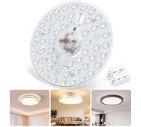 Aigostar 24W Module de Plafonnier LED,3CCT 3000K/4000K/6500K,LED Circulaire Lampe Remplacement Avec Aimant de Montage Ampoule de Rechange Pour Salon,Salle à Manger,Chambre,CRI 80+,230V