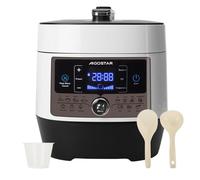 Aigostar 6 L Cocotte-minute multifonctions, 1000 W Fast Multicuiseur, 14 programmes automatiques, 24h Minuterie, Blanc -Panda