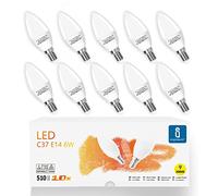 Aigostar - Ampoule LED E14 6W (équivalent 42W), Blanc Chaud 3000K, 510 Lumens, Angle de 220º, CRI≥ 80, Non-Dimmable, Lot de 10