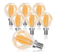 Aigostar Ampoule LED Filament E14,Blanc Chaud 2200K,880LM,8W(équivalent à 64W), Rétro Ampoule Edison LED G45,Lot de 6