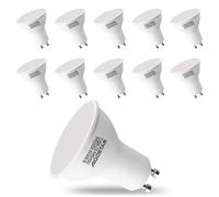 Aigostar Ampoule LED GU10 Blanc Chaud 3000K, 8W équivalent 88W, 640 lumens. Spot Culot GU10, Larges Faisceaux de 100-120º, IRC ≥ 80, Pack de 10 unités