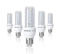 Aigostar Ampoules LED T3 3U E27 lumière blanche froide 6500K,9W Consommés Équivalent 62W,840 lumens, angle de 360°, Lot de 5 Ampoule LED