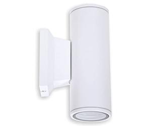 Aigostar Applique Murale Exterieur GU10 Aluminium Up Down Eclairage Exterieur, IP65 Étanche Lampe Murale Exterieur Pour Jardin Couloir Entrée Patio, Ampoule non Incluse, Blanc