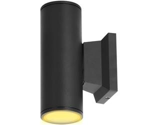Aigostar Applique Murale Exterieur GU10 Aluminium Up Down Eclairage Exterieur, IP65 Étanche Lampe Murale pour Jardin Couloir Entrée Patio, Ampoule non Incluse, Noir