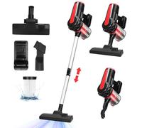 Aigostar Aspirateur Vertical Balai et à Main de 600W. Double Filtration HEPA, Léger, Sans Sac. Grand Réservoir 1L