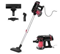 Aigostar Aspirateur Vertical Balai et à Main de 600W et 15Kpa. Double Filtration HEPA, Léger, Sans Sac. Grand Réservoir 1L-Cyclone