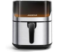 Aigostar Friteuse sans huile 1600W 6.5L,fenêtre visible,10 menus prédéfinis,13 programmes,préchauffage intelligent,bricolage