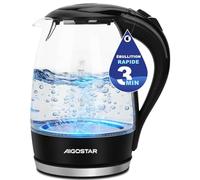 Aigostar Bouilloire Electrique en Verre 1.7L Lumiere LED 2200W