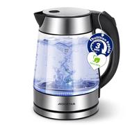 Aigostar Bouilloire Electrique Verre & Inox, éclairage LED