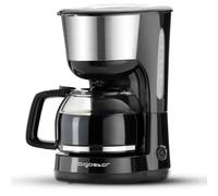Aigostar Chocolate 30HIK - Cafetière à filtre, 1000 watts, capacité de 1,25 litres, sans BPA, filtre permanent lavable et fonction maintenir au chaud. Couleur noir. Design exclusif.
