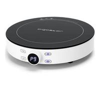 Aigostar Cookmate - Plaque à induction portable de 2000W. Design rond exclusif , 9 niveaux de puissance, minuterie avec arrêt. Convient aux récipients compatibles avec l’induction de 12-26 cm.