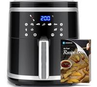 Aigostar Cube Pro - Friteuse sans Huile 1900W, 7L - Technologie de Circulation d'Air 360°, Four à Air Chaud, Temp. jusqu'à 200°C, Panneau Tactile LED, Économe en Énergie