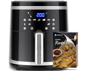 Aigostar Cube Pro - Friteuse sans Huile 1900W, 7L - Technologie de Circulation d'Air 360°, Four à Air Chaud, Temp. jusqu'à 200°C, Panneau Tactile LED, Économe en Énergie