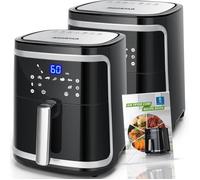 Aigostar Friteuse à air sans huile de 7L,1900W. 7 préprogrammes,2 Paquets